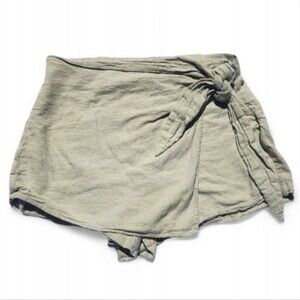 A New Day - Beige linen skort
